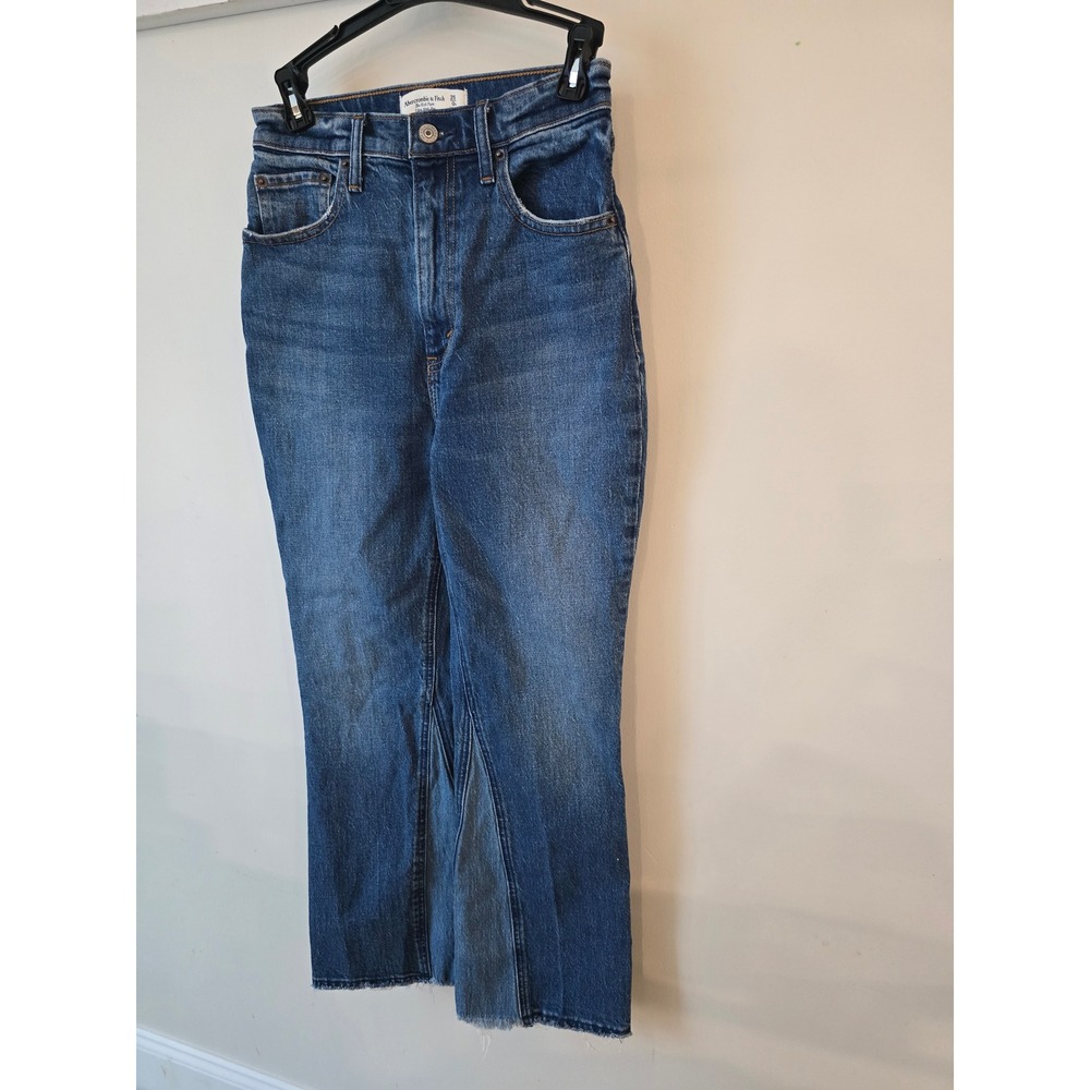 Abercrombie & Fitch The Kick Flare Ultra High Rise Womens Jeans Size 25 - Picture 3 of 10
